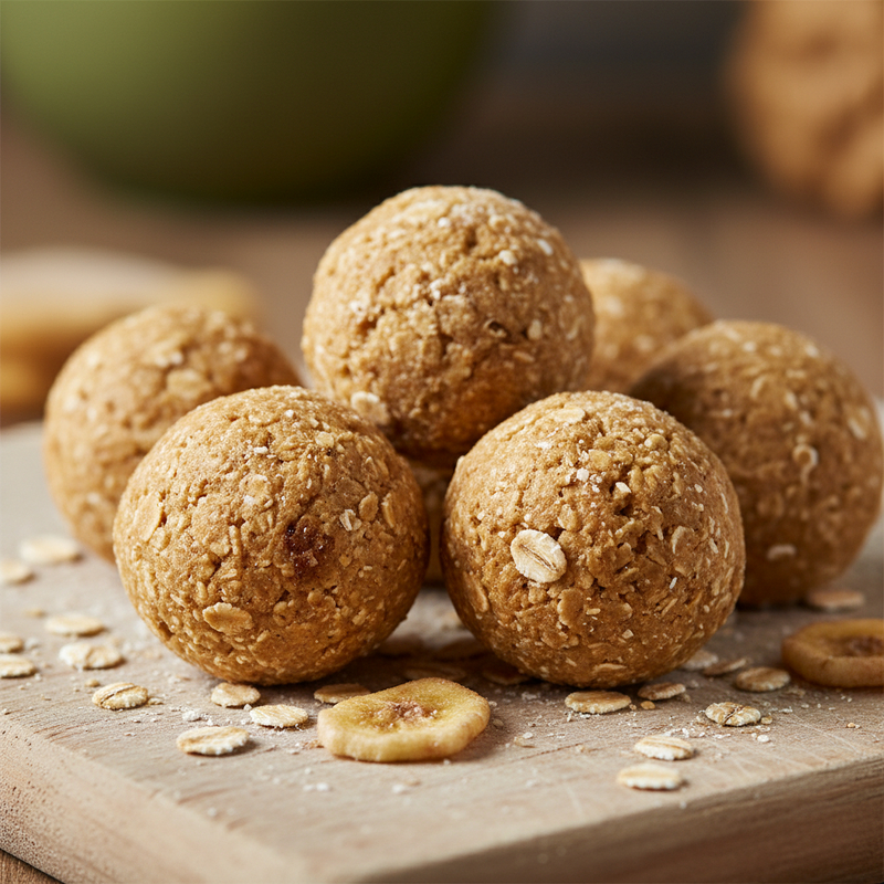 Bolinhas Energéticas de Aveia, Banana e Whey – Lanche Pré‑Treino Rápido e Saboroso