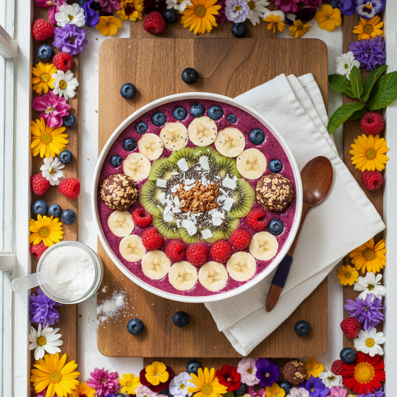 Copo de smoothie pós-treino proteico de banana e pasta de amendoim, ideal para recuperação.