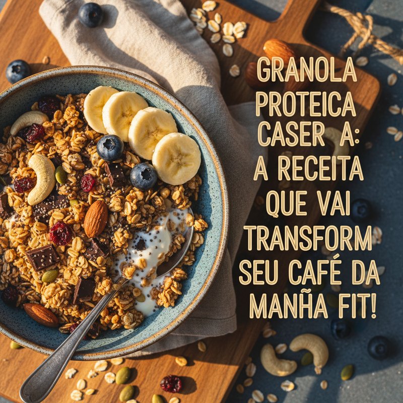 Granola Proteica Caseira: A Receita Que Vai Transformar Seu Café da Manhã Fit! - uma opção de receita de granola proteica.