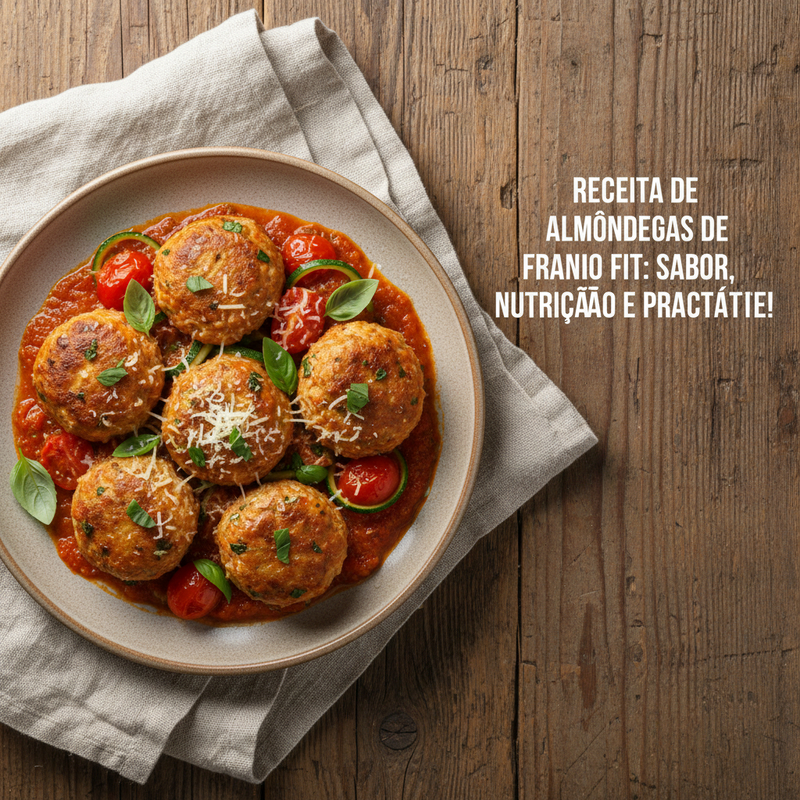 Receita de Almôndegas de Frango Fit: Sabor, Nutrição e Praticidade! - uma opção de receita de almôndegas de frango fit.